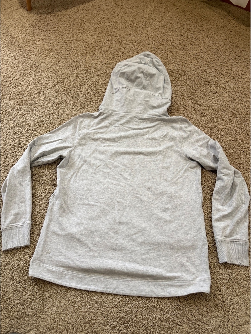 Lululemon Split Pullover Hoodie Heathered Light Grey Size 12